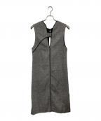 Adam et Ropeアダム エ ロペ）の古着「2WAYツイードジャンパースカート」｜ブラック