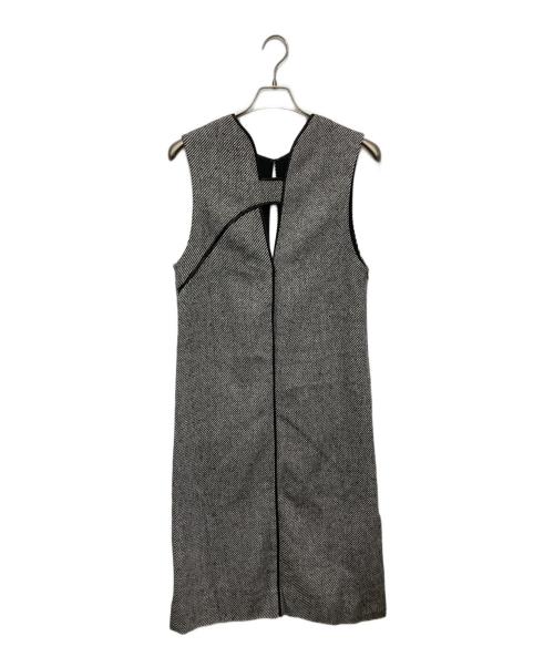 Adam et Rope（アダム エ ロペ）Adam et Rope (アダム エ ロペ) 2WAYツイードジャンパースカート ブラック サイズ:36の古着・服飾アイテム