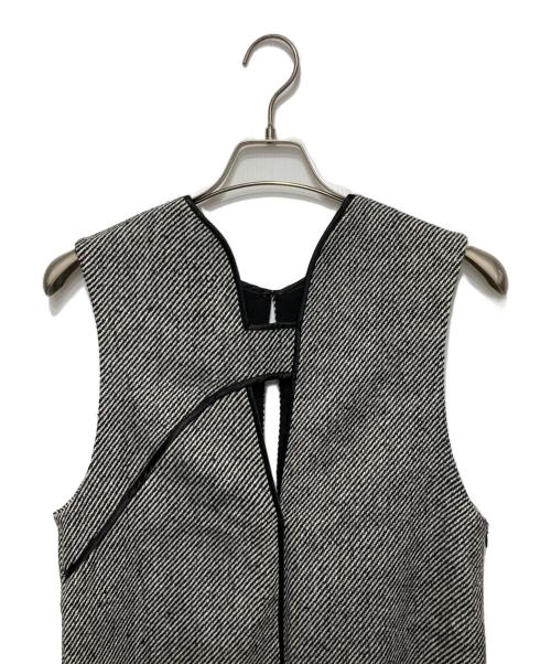 Adam et Rope（アダム エ ロペ）Adam et Rope (アダム エ ロペ) 2WAYツイードジャンパースカート ブラック サイズ:36の古着・服飾アイテム