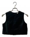 ）の古着「ベロアベスト」｜グリーン