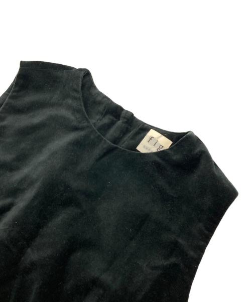 fig LONDON（フィグロンドン）fig London (フィグロンドン) ベロアベスト グリーン サイズ:Fの古着・服飾アイテム