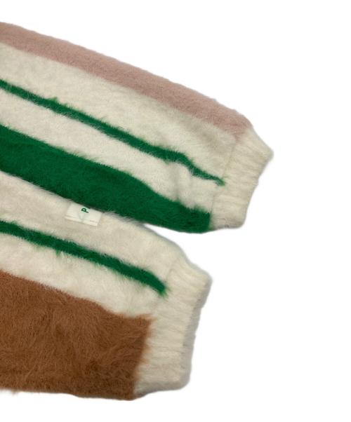 PAMM（パム）PAMM (パム) 知性のストライプカーディガン/ニットカーディガン ベージュ サイズ:FREEの古着・服飾アイテム