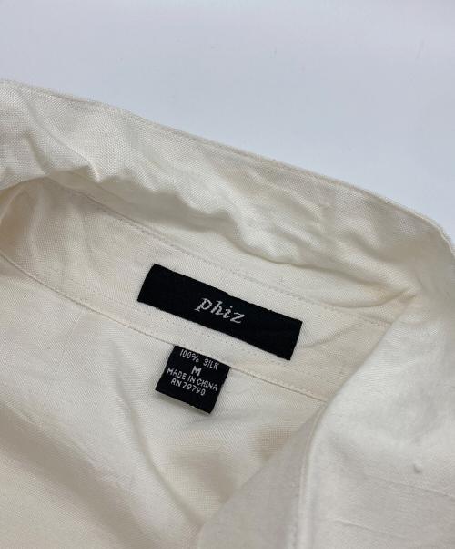 phiz（フィズ）phiz (フィズ) シルクシャツ ベージュ サイズ:Mの古着・服飾アイテム