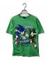 Sonic Impact（ソニックインパクト）の古着「00s ソニック・シャドウプリント tシャツ」｜グリーン