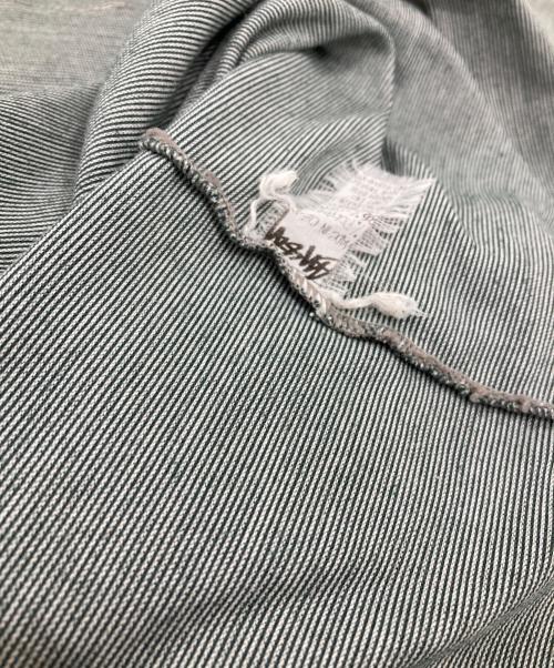 stussy（ステューシー）stussy (ステューシー) 白タグ90s ジャガード織ボーダーTシャツ グリーン サイズ:Lの古着・服飾アイテム