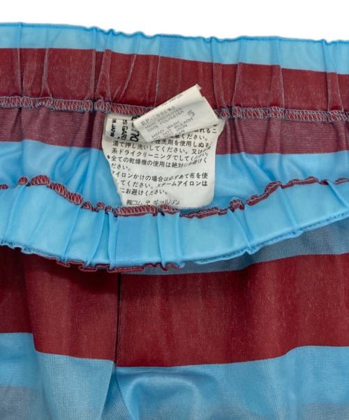 ROBE DE CHAMBRE COMME DES GARCONS（ローブドシャンブル コムデギャルソン）ROBE DE CHAMBRE COMME DES GARCONS (ローブドシャンブル コムデギャルソン) ボーダーパンツ レッド×ブルー サイズ:不明の古着・服飾アイテム