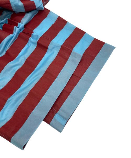 ROBE DE CHAMBRE COMME DES GARCONS（ローブドシャンブル コムデギャルソン）ROBE DE CHAMBRE COMME DES GARCONS (ローブドシャンブル コムデギャルソン) ボーダーパンツ レッド×ブルー サイズ:不明の古着・服飾アイテム