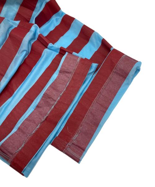 ROBE DE CHAMBRE COMME DES GARCONS（ローブドシャンブル コムデギャルソン）ROBE DE CHAMBRE COMME DES GARCONS (ローブドシャンブル コムデギャルソン) ボーダーパンツ レッド×ブルー サイズ:不明の古着・服飾アイテム