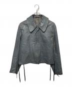 ドイツ軍×USEDドイツグン×ユーズド）の古着「ドイツ軍レザージャケット/サブマリンジャケット」｜グレー