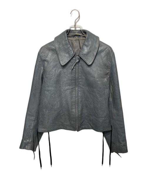 ドイツ軍（ドイツグン）ドイツ軍 (ドイツグン) USED (ユーズド) ドイツ軍レザージャケット/サブマリンジャケット グレー サイズ:21の古着・服飾アイテム