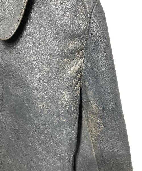 ドイツ軍（ドイツグン）ドイツ軍 (ドイツグン) USED (ユーズド) ドイツ軍レザージャケット/サブマリンジャケット グレー サイズ:21の古着・服飾アイテム