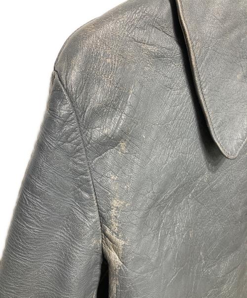ドイツ軍（ドイツグン）ドイツ軍 (ドイツグン) USED (ユーズド) ドイツ軍レザージャケット/サブマリンジャケット グレー サイズ:21の古着・服飾アイテム