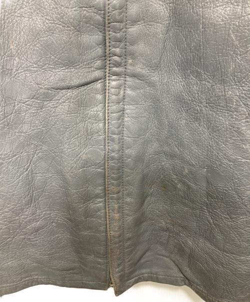 ドイツ軍（ドイツグン）ドイツ軍 (ドイツグン) USED (ユーズド) ドイツ軍レザージャケット/サブマリンジャケット グレー サイズ:21の古着・服飾アイテム