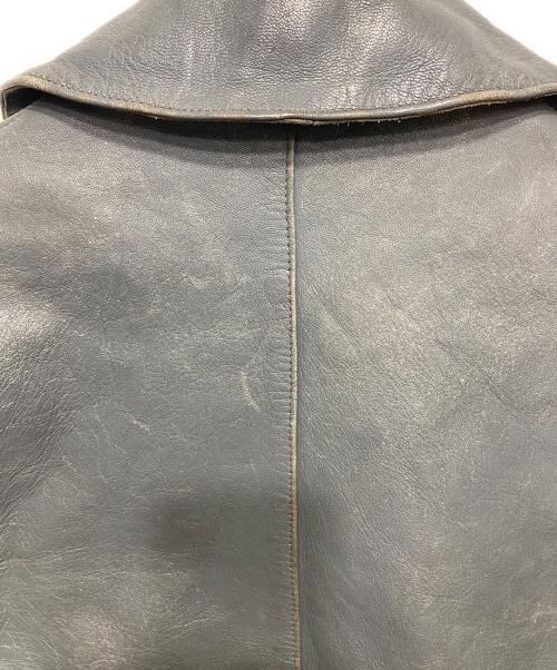 ドイツ軍（ドイツグン）ドイツ軍 (ドイツグン) USED (ユーズド) ドイツ軍レザージャケット/サブマリンジャケット グレー サイズ:21の古着・服飾アイテム