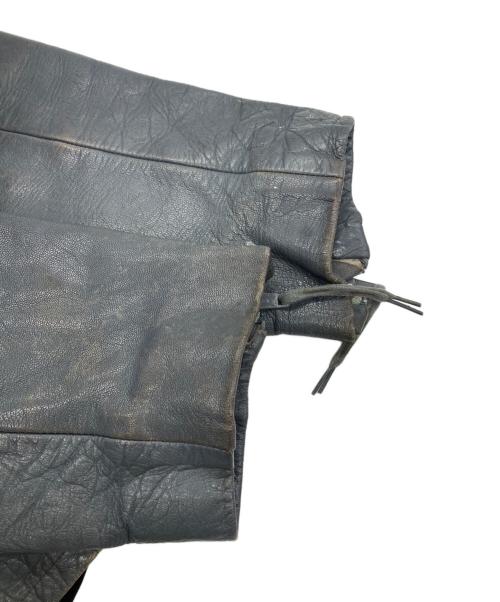 ドイツ軍（ドイツグン）ドイツ軍 (ドイツグン) USED (ユーズド) ドイツ軍レザージャケット/サブマリンジャケット グレー サイズ:21の古着・服飾アイテム