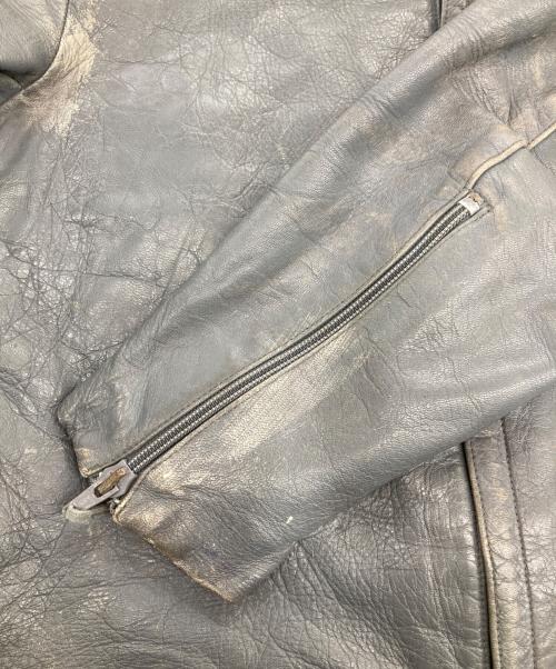 ドイツ軍（ドイツグン）ドイツ軍 (ドイツグン) USED (ユーズド) ドイツ軍レザージャケット/サブマリンジャケット グレー サイズ:21の古着・服飾アイテム