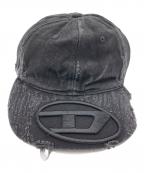 DIESELディーゼル）の古着「ベースボールキャップ」｜ブラック