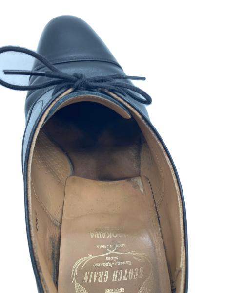 SCOTCH GRAIN（スコッチグレイン）SCOTCH GRAIN (スコッチグレイン) ストレートチップシューズ ブラック サイズ:251/2の古着・服飾アイテム