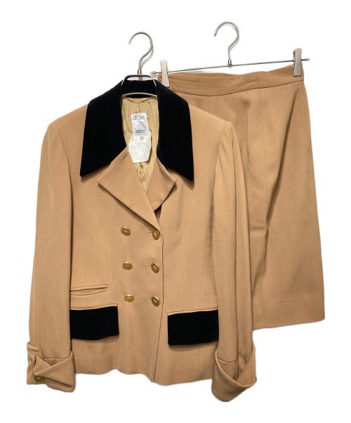 CELINE（セリーヌ）CELINE (セリーヌ) ウールセットアップ ベージュ サイズ:38の古着・服飾アイテム