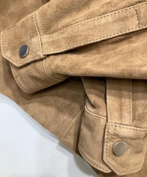 Cinquanta（チンクワンタ）Cinquanta (チンクワンタ) スエードブルゾン ブラウン サイズ:Sの古着・服飾アイテム