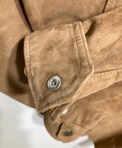 Cinquanta（チンクワンタ）Cinquanta (チンクワンタ) スエードブルゾン ブラウン サイズ:Sの古着・服飾アイテム