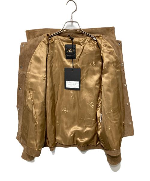 Cinquanta（チンクワンタ）Cinquanta (チンクワンタ) スエードブルゾン ブラウン サイズ:Sの古着・服飾アイテム