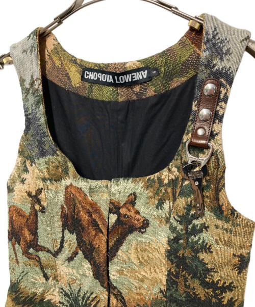 CHOPOVA LOWENA（チョポヴァ・ロウェナ）CHOPOVA LOWENA (チョポヴァ・ロウェナ) Casper Dress/ゴブラン織りノースリーブワンピース ベージュ サイズ:Sの古着・服飾アイテム