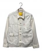 LEVI'S REDリーバイス レッド）の古着「コットンヘンプトラッカーデニムジャケット」｜アイボリー