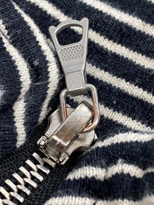 BLURHMS（ブラームス）blurhms (ブラームス) C/NAPP Border Harf-Zip/カットソー ブラック×ホワイト サイズ:2の古着・服飾アイテム