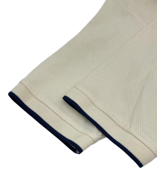 FRED PERRY（フレッドペリー）FRED PERRY (フレッドペリー) 417 by EDIFICE (417 バイ エディフィス) Textured Single Tipped Sh/ポロシャツ ホワイト サイズ:Lの古着・服飾アイテム