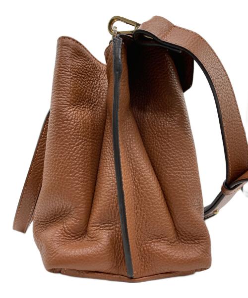 ANAYI（アナイ）ANAYI (アナイ) ダブルハンドルレザートートバッグ ブラウンの古着・服飾アイテム