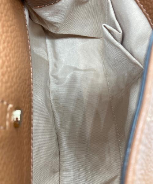 ANAYI（アナイ）ANAYI (アナイ) ダブルハンドルレザートートバッグ ブラウンの古着・服飾アイテム