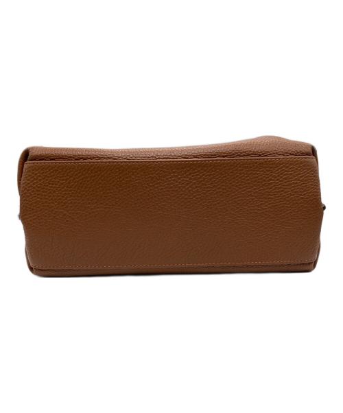 ANAYI（アナイ）ANAYI (アナイ) ダブルハンドルレザートートバッグ ブラウンの古着・服飾アイテム