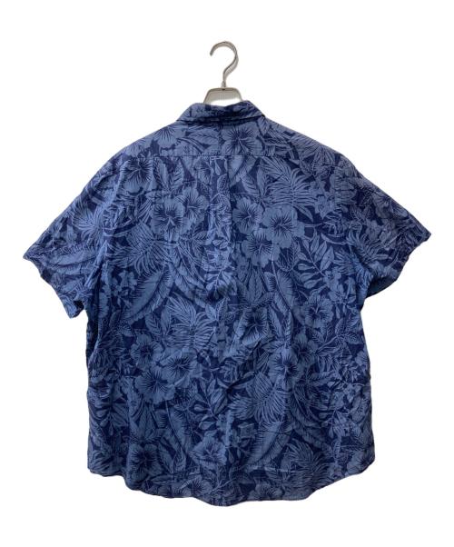 RALPH LAUREN（ラルフローレン）RALPH LAUREN (ラルフローレン) 総柄アロハシャツ/ロゴ/CLASSIC FIT ネイビー サイズ:XXLの古着・服飾アイテム
