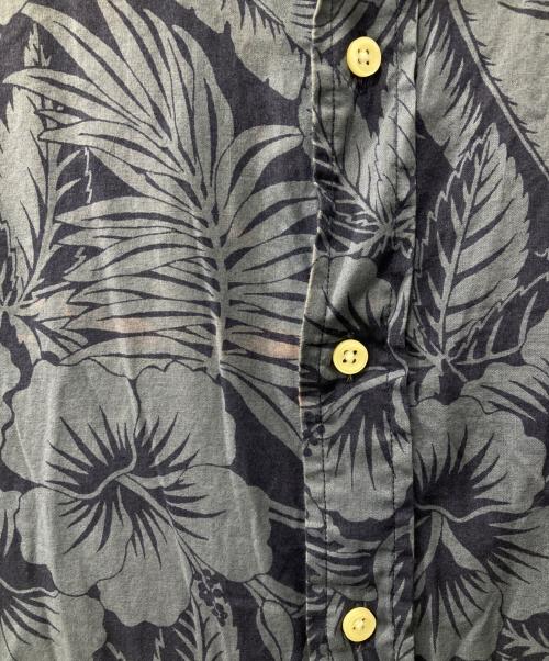 RALPH LAUREN（ラルフローレン）RALPH LAUREN (ラルフローレン) 総柄アロハシャツ/ロゴ/CLASSIC FIT ネイビー サイズ:XXLの古着・服飾アイテム