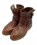 CHIPPEWAチペワ）の古着「ショート エンジニアブーツ」｜ブラウン