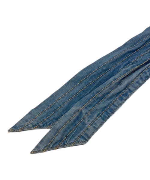 Kate Spade（ケイトスペード）Kate Spade (ケイトスペード) シャンブレーミディフレアスカート インディゴ サイズ:00の古着・服飾アイテム