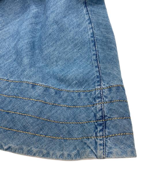 Kate Spade（ケイトスペード）Kate Spade (ケイトスペード) シャンブレーミディフレアスカート インディゴ サイズ:00の古着・服飾アイテム