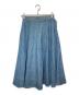 Kate Spade（ケイトスペード）の古着「シャンブレーミディフレアスカート」｜インディゴ