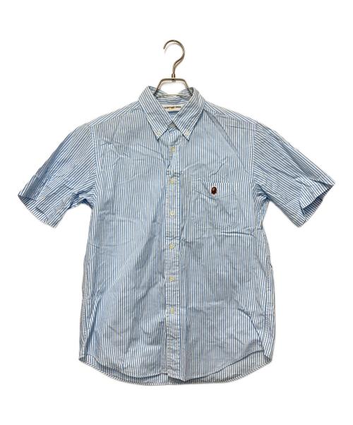 A BATHING APE（ア ベイシング エイプ）A BATHING APE (ア ベイシング エイプ) 半袖シャツ スカイブルー サイズ:Mの古着・服飾アイテム