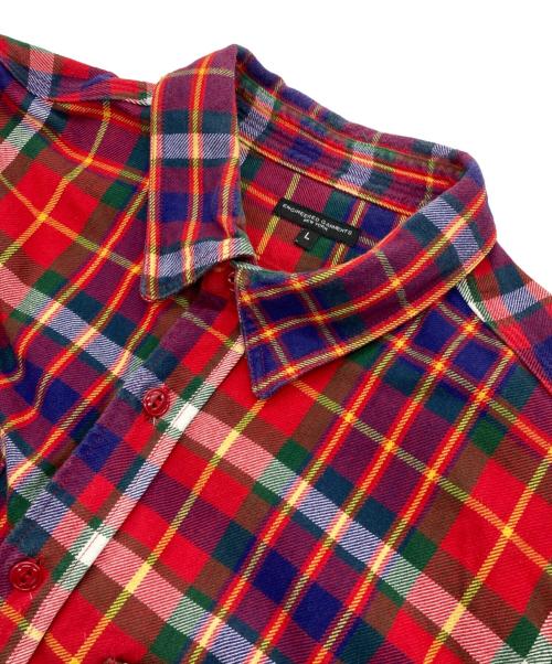 Engineered Garments（エンジニアド ガーメンツ）Engineered Garments (エンジニアド ガーメンツ) チェックシャツ/ネルシャツ レッド サイズ:Lの古着・服飾アイテム