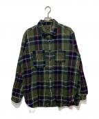 Engineered Garmentsエンジニアド ガーメンツ）の古着「チェックシャツ」｜オリーブ
