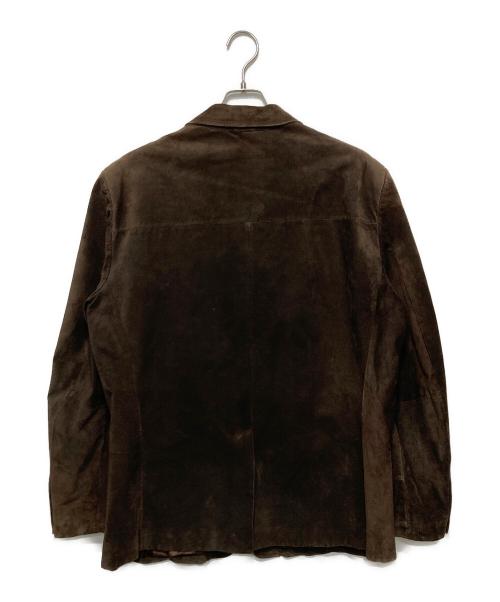 Eddie Bauer（エディーバウアー）Eddie Bauer (エディーバウアー) ピッグレザーテーラードジャケット ブラウン サイズ:XLの古着・服飾アイテム