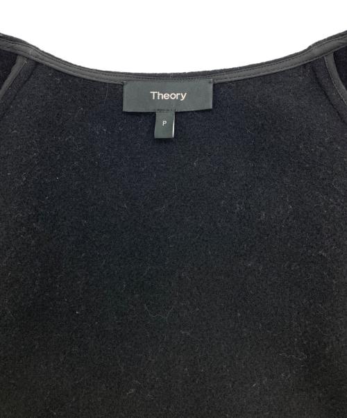 theory（セオリー）theory (セオリー) ウールノーカラーコート ブラック サイズ:Pの古着・服飾アイテム