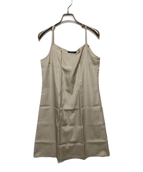 BURBERRY LONDON（バーバリーロンドン）BURBERRY LONDON (バーバリーロンドン) シルクチェックワンピース グレー サイズ:38の古着・服飾アイテム