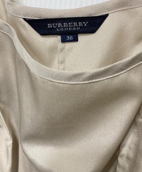 BURBERRY LONDON（バーバリーロンドン）BURBERRY LONDON (バーバリーロンドン) シルクチェックワンピース グレー サイズ:38の古着・服飾アイテム