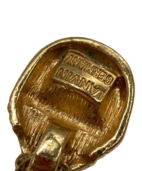 LANVIN（ランバン）LANVIN (ランバン) ブルーストーンネックレス ゴールドの古着・服飾アイテム