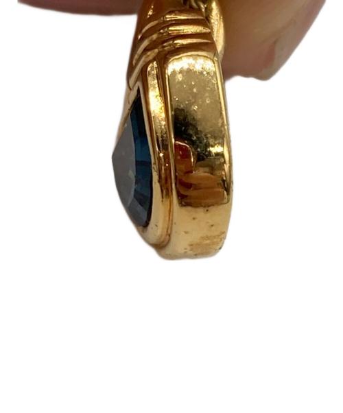 LANVIN（ランバン）LANVIN (ランバン) ブルーストーンネックレス ゴールドの古着・服飾アイテム