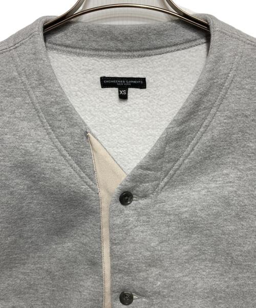 Engineered Garments（エンジニアド ガーメンツ）Engineered Garments (エンジニアド ガーメンツ) ノーカラースウェットジャケット グレー サイズ:XSの古着・服飾アイテム