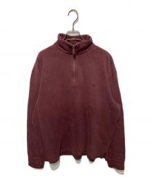 POLO RALPH LAUREN（ポロ・ラルフローレン）の古着「ハーフジップスウェット」｜ブラウン